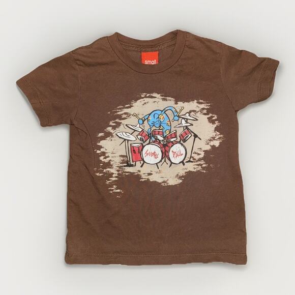 Paul Frank Julius Monkey Drummer Graphic T-Shirt Toddler Small Brown - Picture 1 of 3